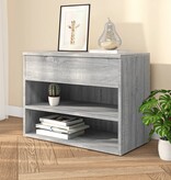 VidaXL Schoenenbank 60x30x45 cm bewerkt hout grijs sonoma eikenkleurig