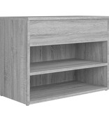 VidaXL Schoenenbank 60x30x45 cm bewerkt hout grijs sonoma eikenkleurig