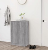 VidaXL Schoenenkast 60x35x92 cm bewerkt hout grijs sonoma eikenkleurig