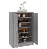 VidaXL Schoenenkast 60x35x92 cm bewerkt hout grijs sonoma eikenkleurig