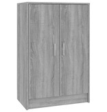 vidaXL Schoenenkast 60x35x92 cm bewerkt hout grijs sonoma eikenkleurig