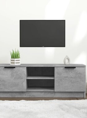 vidaXL Tv-meubel 102x35x36,5 cm bewerkt hout betongrijs