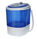 vidaXL Wasmachine MW-100 draagbaar 180 W blauw en wit