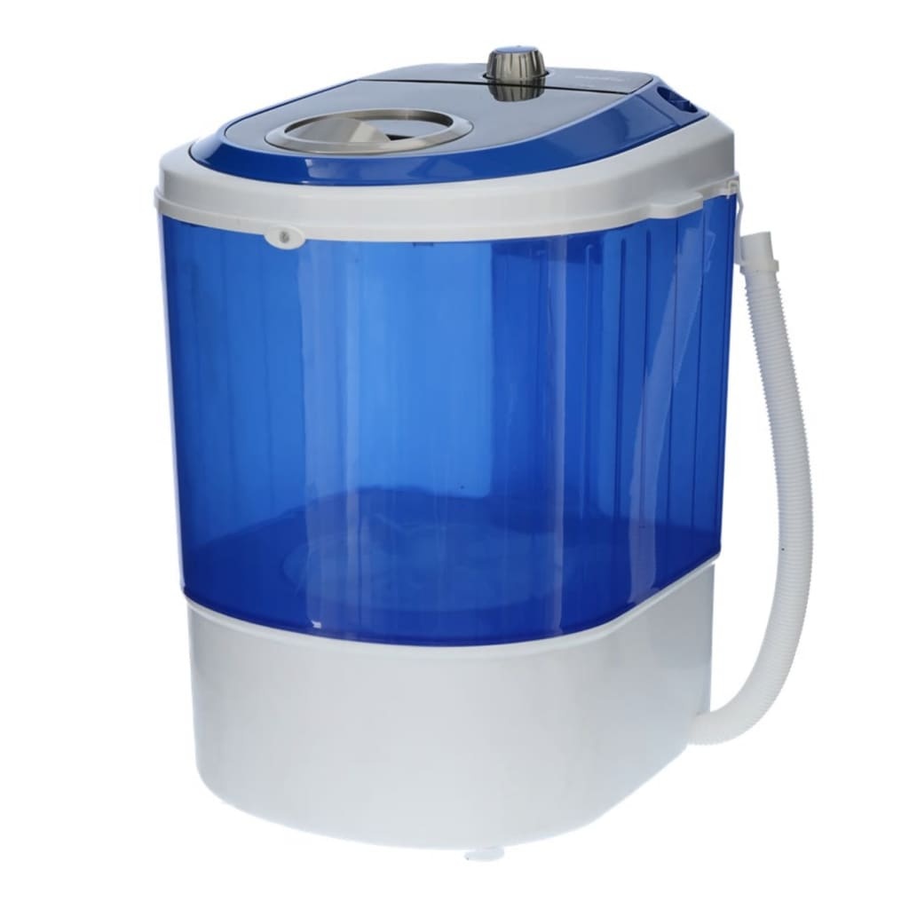 vidaXL Wasmachine MW-100 draagbaar 180 W blauw en wit