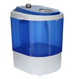 vidaXL Wasmachine MW-100 draagbaar 180 W blauw en wit