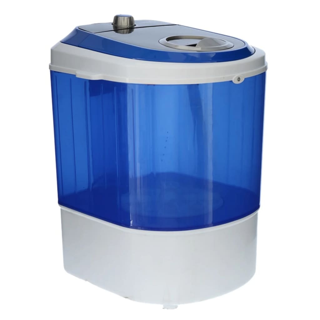 vidaXL Wasmachine MW-100 draagbaar 180 W blauw en wit
