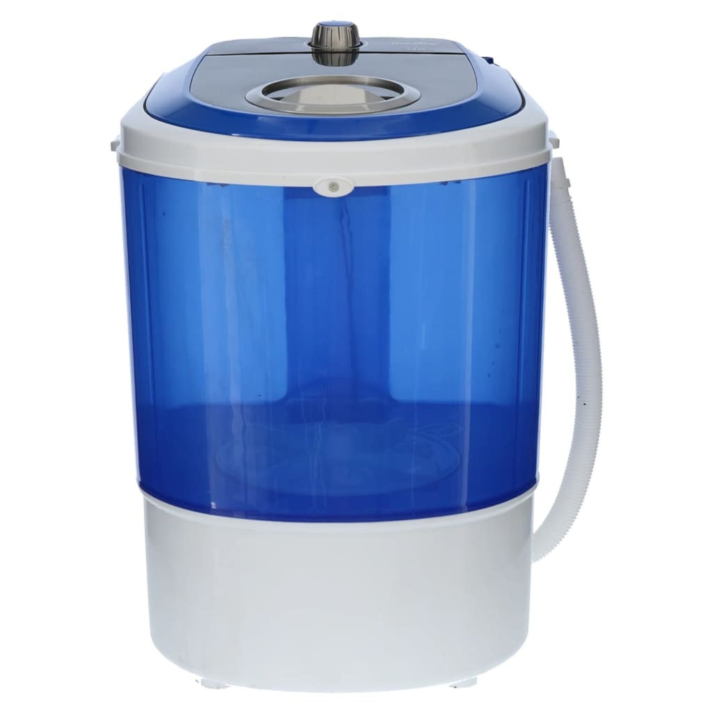 vidaXL Wasmachine MW-100 draagbaar 180 W blauw en wit