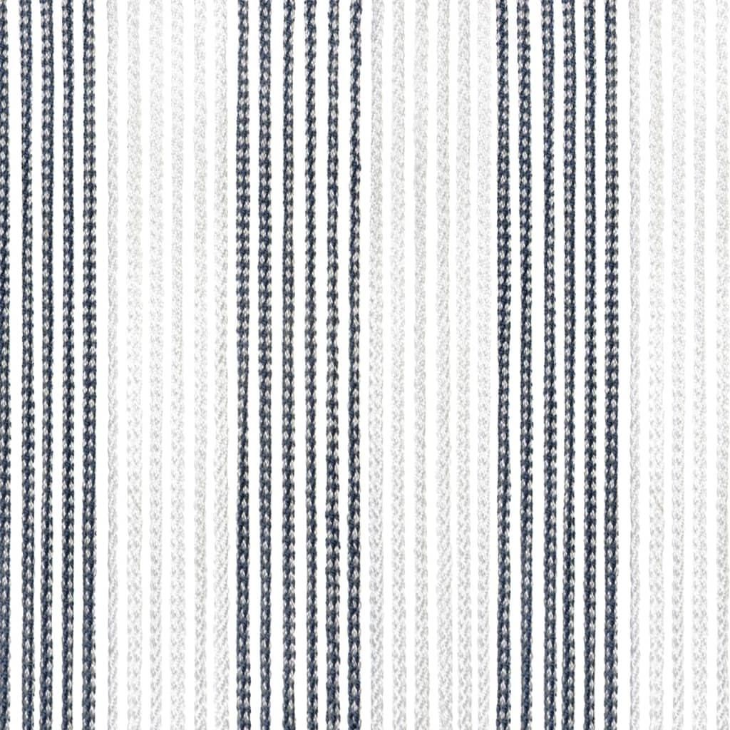 vidaXL Vliegengordijn Korda 190x60 cm blauw en wit