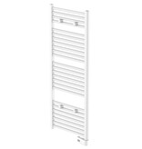 vidaXL Badkamerradiator met timer 120x50x15 cm wit