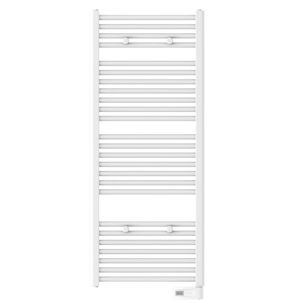 vidaXL Badkamerradiator met timer 120x50x15 cm wit