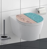 vidaXL Toiletbril met soft-close POOLSIDE MDF hoogglans