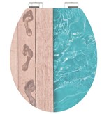 vidaXL Toiletbril met soft-close POOLSIDE MDF hoogglans