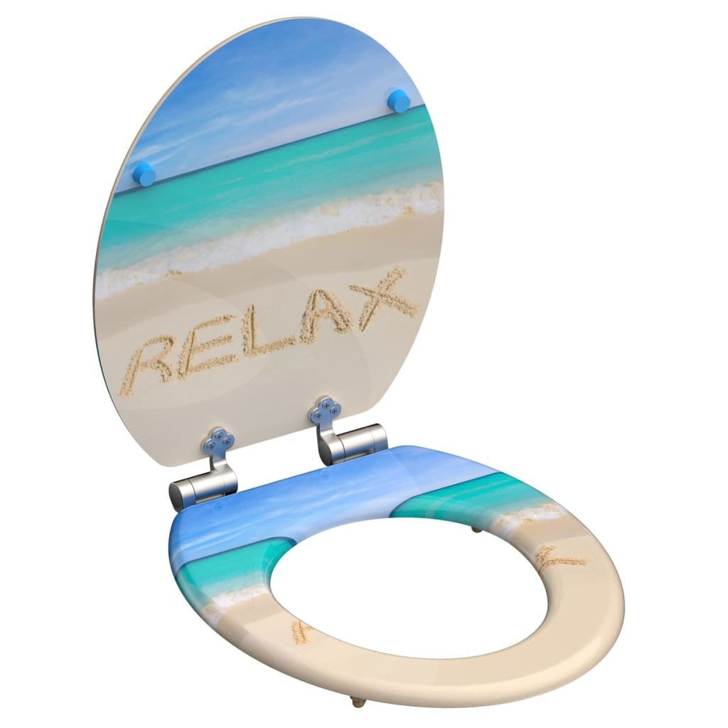 vidaXL Toiletbril met soft-close RELAX