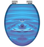 vidaXL Toiletbril met soft-close BLUE DROP