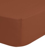 vidaXL Hoeslaken jersey 90/100x220 cm terracottakleurig