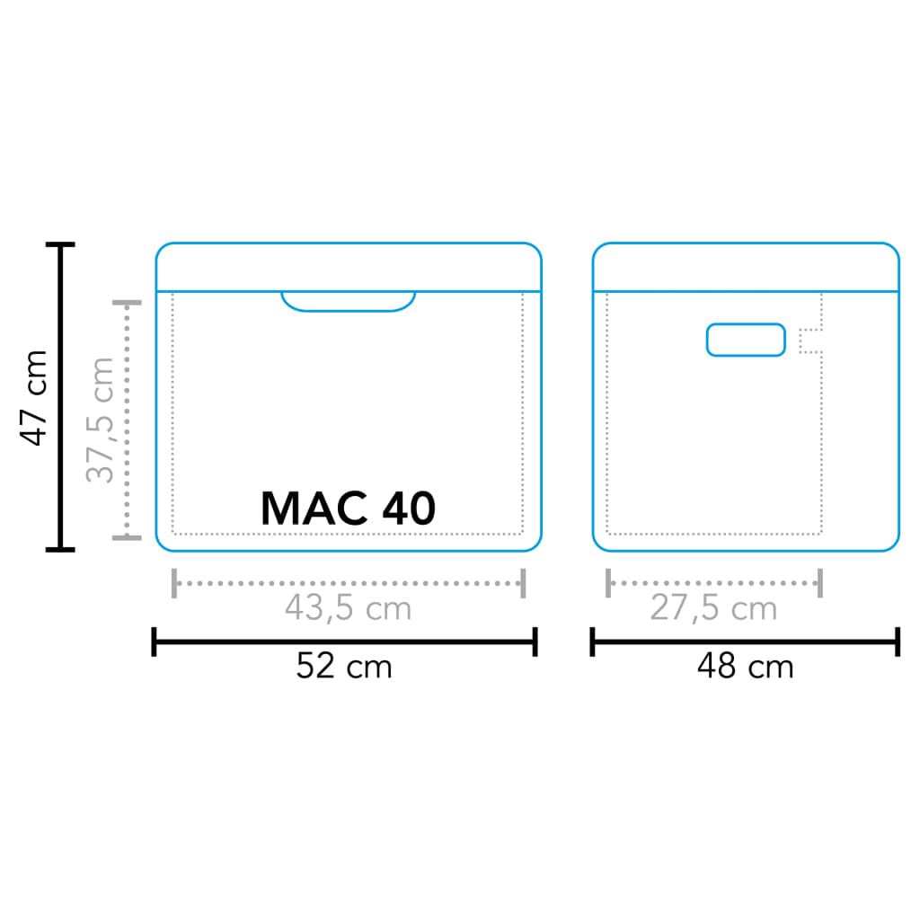 Koelbox absorptie MAC-40 42 L zwart