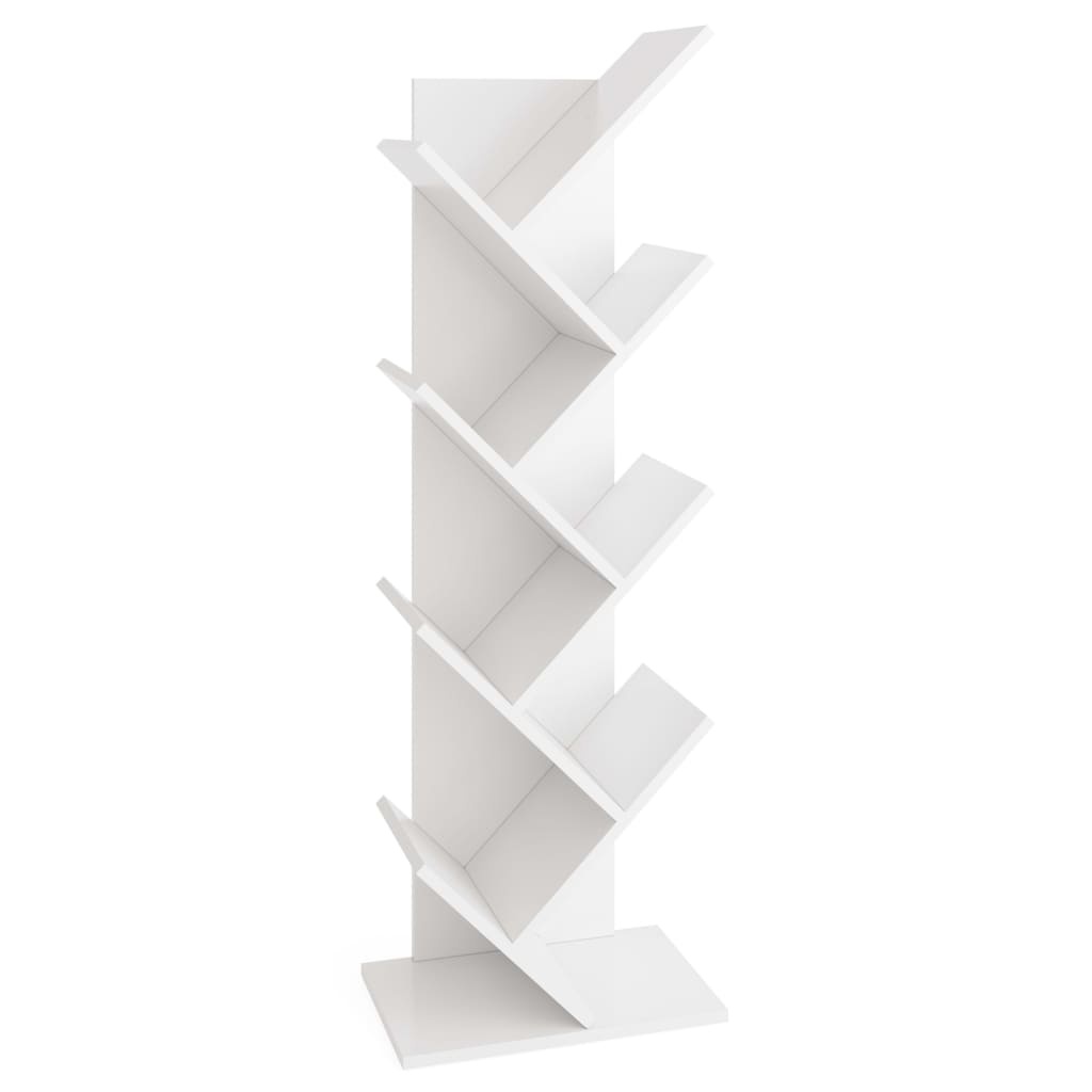 vidaXL Boekenplank staand geometrisch wit
