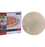 Pizzasteen voor barbecue 30 cm crèmekleurig