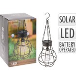 vidaXL Solarlamp peertje met 10 LED's metaal