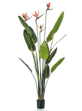 vidaXL Kunstplant in pot strelitzia met 4 bloemen 150 cm