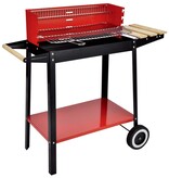 vidaXL Barbecuewagen houtskool 88x44x83 cm rood