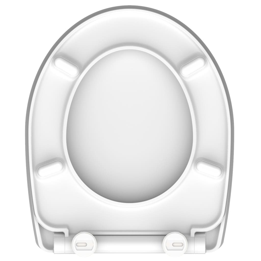 vidaXL Toiletbril met soft-close CRAZY SKULL duroplast hoogglans