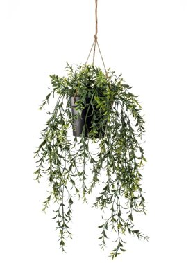 vidaXL Kunstplant hangend in pot buxus 50 cm
