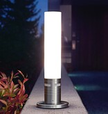 vidaXL Buitenlamp met sensor GL 60 LED zilverkleurig