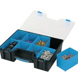 vidaXL 8-delige Organizer met vakken 41,5x33x11 cm zwart