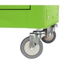 vidaXL Rolkast met gereedschapskist 61,6x33x99,8 cm groen