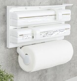 VidaXL Rolhouder wandmontage wit