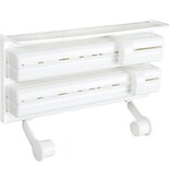 VidaXL Rolhouder wandmontage wit