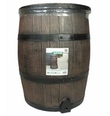 vidaXL Regenton met hout-look 120 L 50,5x66 cm bruin