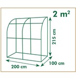 vidaXL Tuinkas tunnel 200x100x215 cm