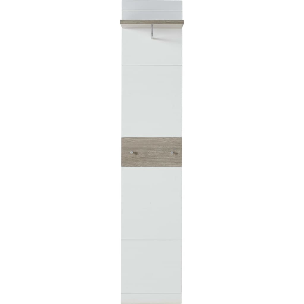 vidaXL Kapstokpaneel Malou 39x29,9x19,46 cm nelson eikenkleurig wit