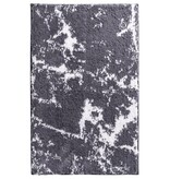 vidaXL Badkamermat Marmor 90x60 cm grijs en wit
