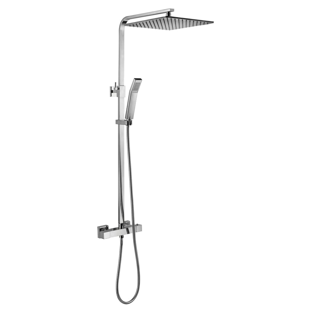 VidaXL Douchesysteem SUMBA dubbel thermostatisch