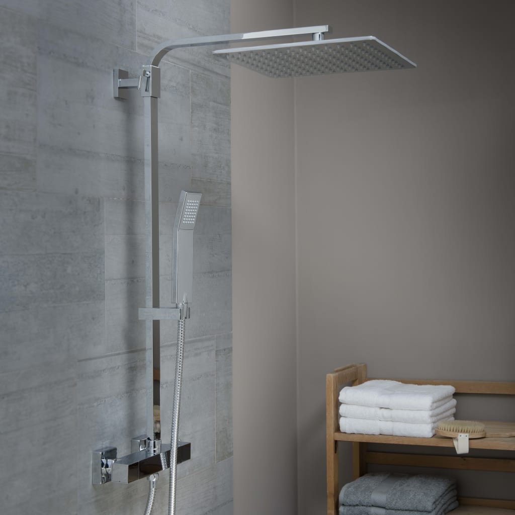 VidaXL Douchesysteem SUMBA dubbel thermostatisch