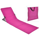 vidaXL Strandmat stoel opvouwbaar PVC roze