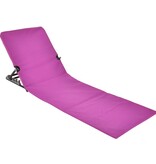 vidaXL Strandmat stoel opvouwbaar PVC roze