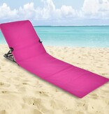 vidaXL Strandmat stoel opvouwbaar PVC roze