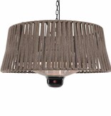 vidaXL Hangende verwarmer Artix Corda 1800 W halogeen bruin