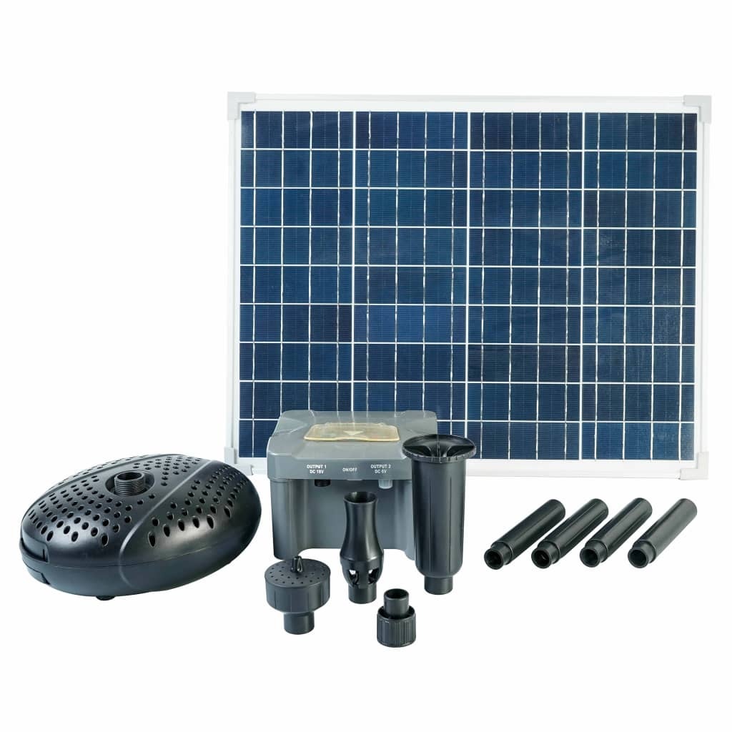 vidaXL SolarMax 2500 set met zonnepaneel, pomp en accu