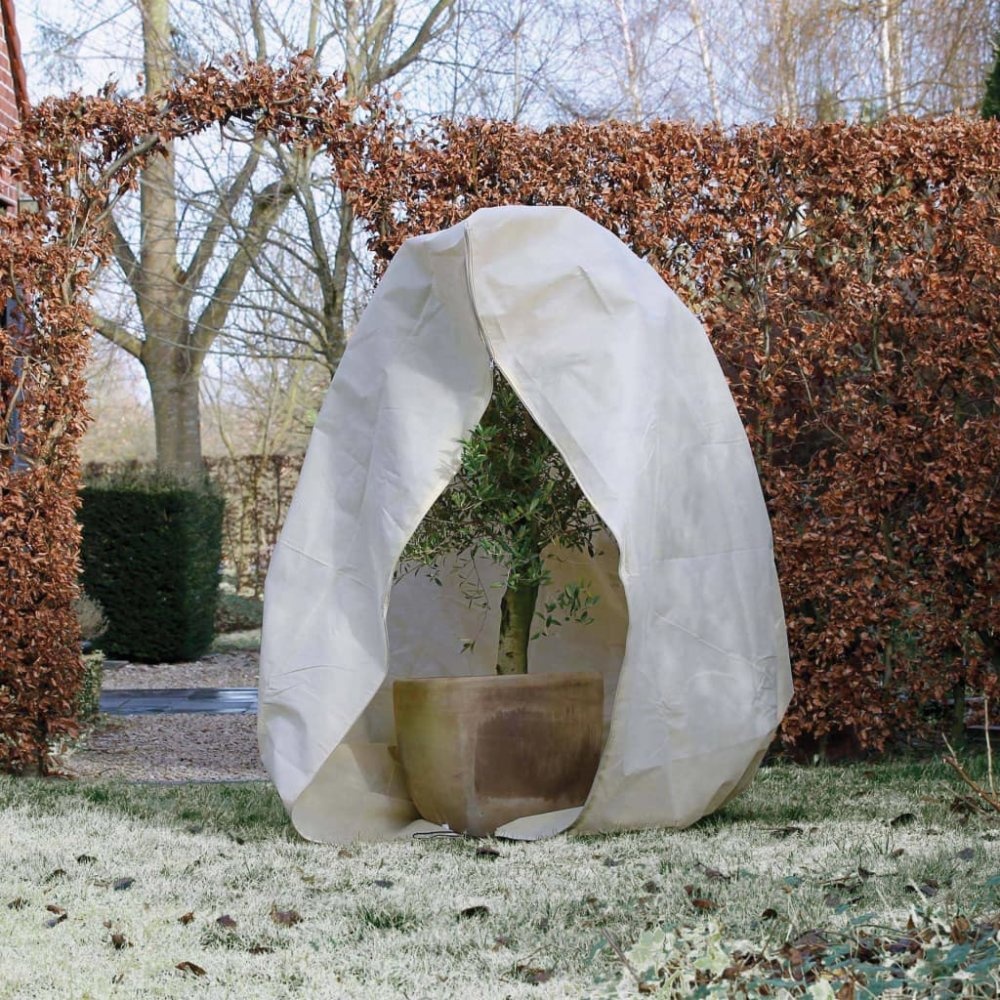 VidaXL Winterhoes met rits 70 g/m² 3x2,5x2,5 m beige