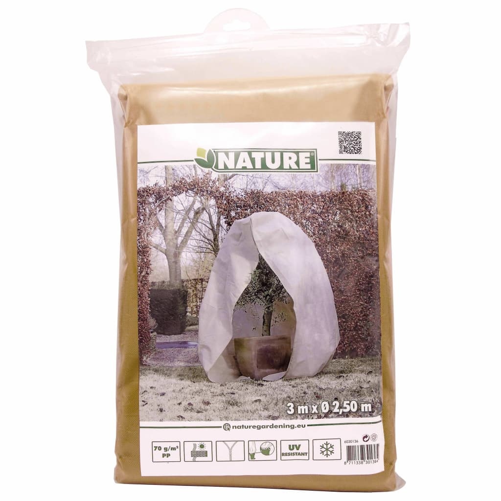VidaXL Winterhoes met rits 70 g/m² 3x2,5x2,5 m beige