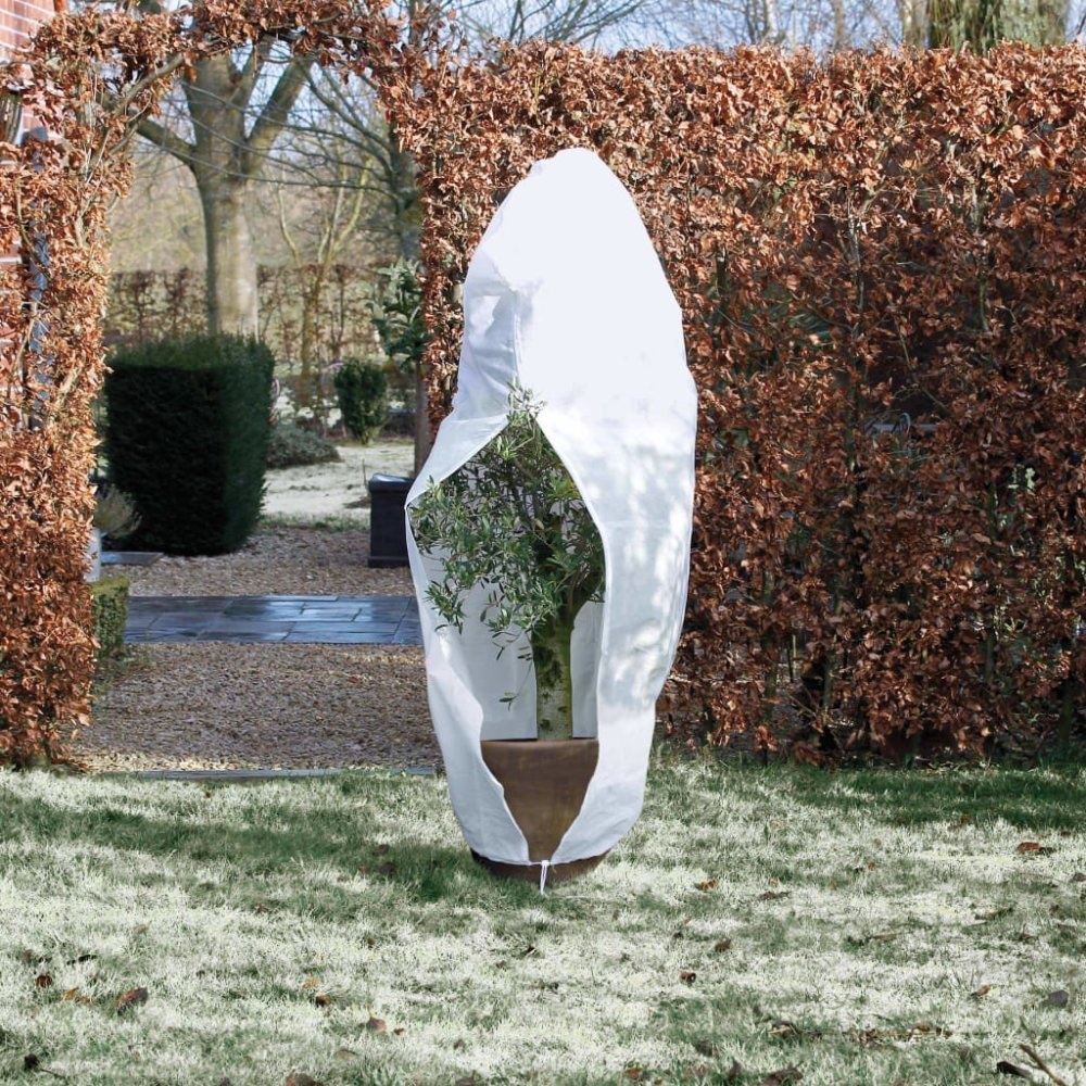 VidaXL Winterhoes met rits 70 g/m² 2,5x2x2 m wit