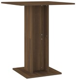 VidaXL Bistrotafel 60x60x75 cm bewerkt hout bruineikenkleurig