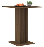 VidaXL Bistrotafel 60x60x75 cm bewerkt hout bruineikenkleurig