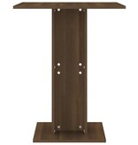 VidaXL Bistrotafel 60x60x75 cm bewerkt hout bruineikenkleurig