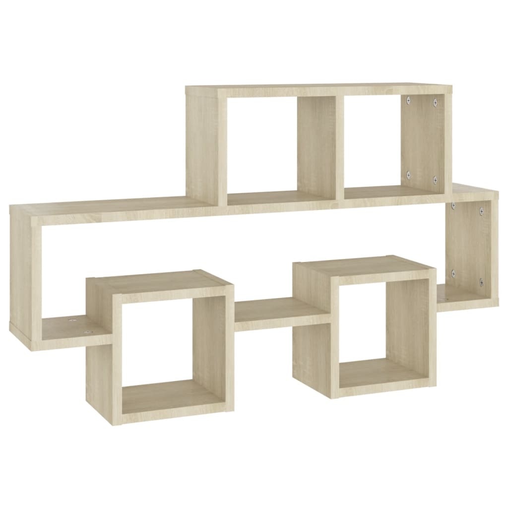 VidaXL Wandschap auto-vormig 82x15x51 cm spaanplaat sonoma eikenkleur